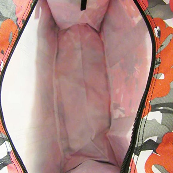 Thirty-one zip top Organizing Utility tote shoulder bag in Bold Bloom - Picture 3 of 6